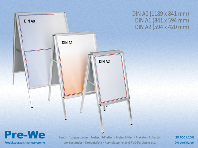Topschild aus PVC für Kundenstopper in DIN A1 Werbeaufsteller Gehwegaufsteller 