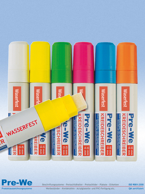 Kreide Marker weiß Folie Flüssigkreide Set Mikrofaser Schwamm Stift Magn 
